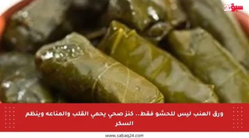 ورق العنب ليس للحشو فقط.. كنز صحي يحمي القلب والمناعة وينظم السكر